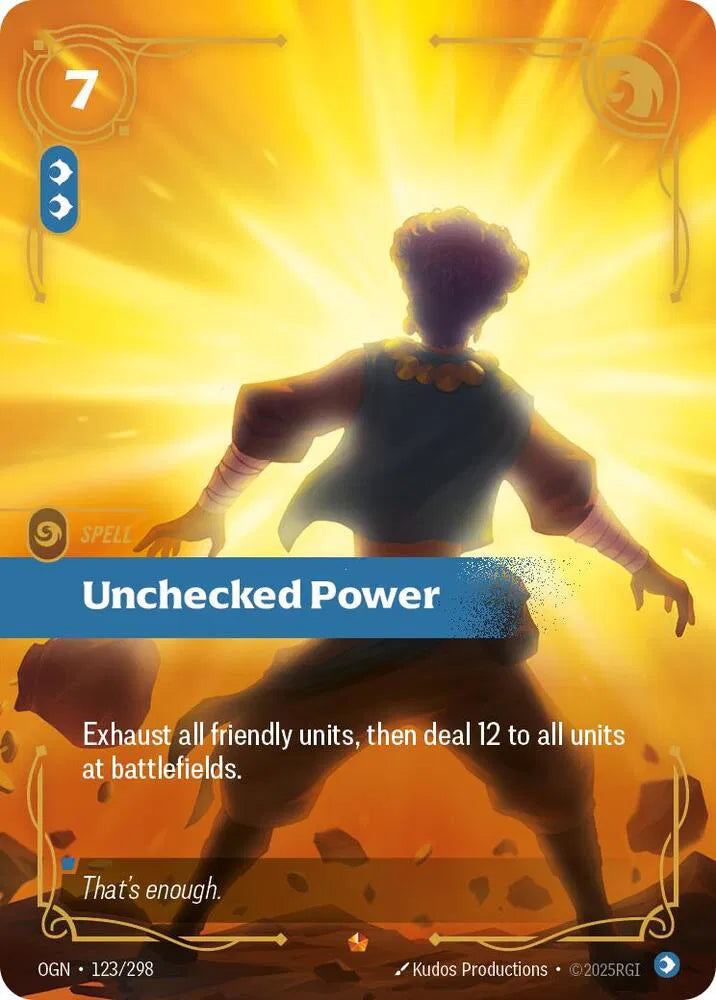 Unchecked Power [Epic] OGN #123/298 - Origins