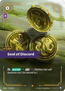 Seal of Discord [Epic] #204/298 -Origins