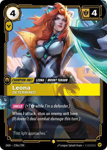 Leona - Determined [Alternate Art] OGN 238a/298 - Riftbound Origins