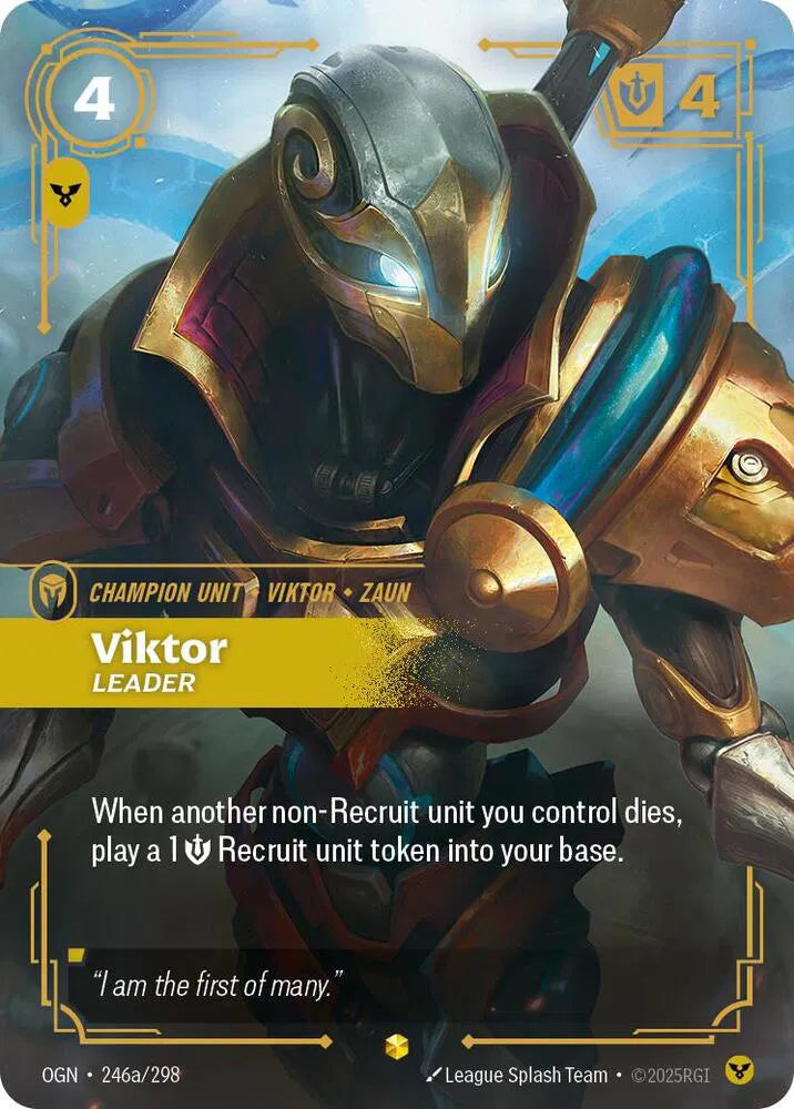 Viktor - Leader [Alternate Art] #246a/298 - Origins