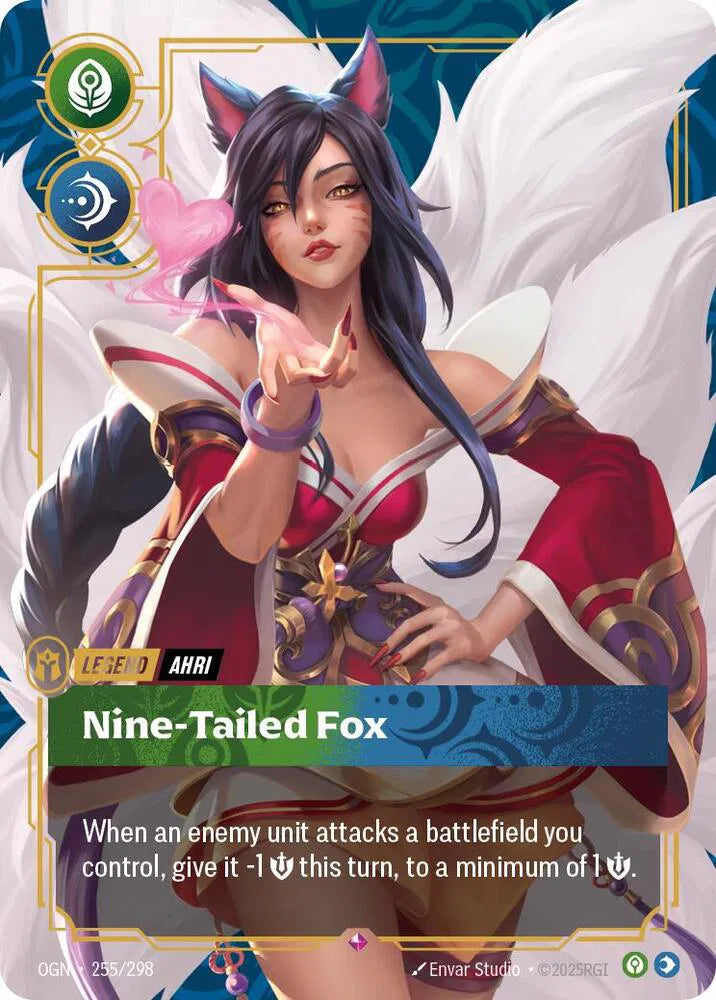 Ahri - Nine-Tailed Fox [Rare] OGN #255/298 - Origins