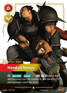 Darius - Hand of Noxus [Overnumbered] OGN #302/298 - Riftbound Origins