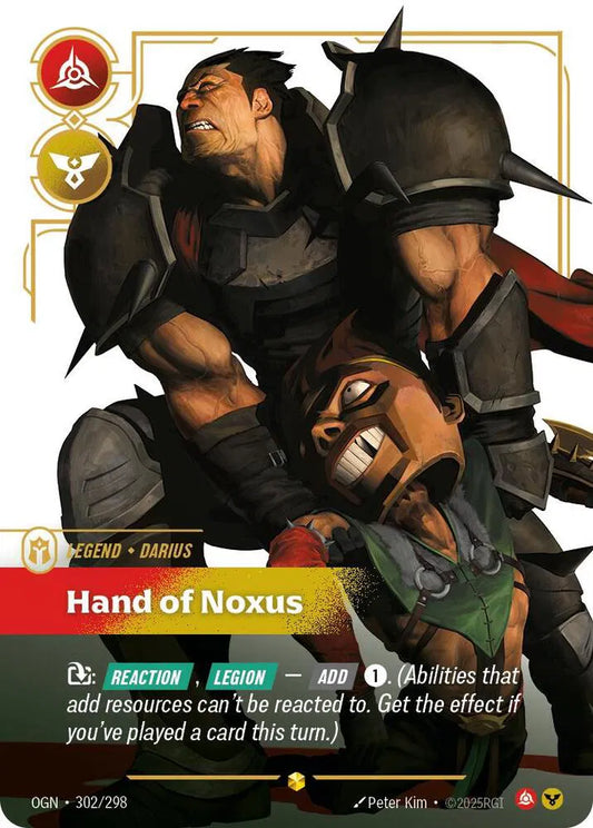 Darius - Hand of Noxus [Overnumbered] OGN #302/298 - Riftbound Origins