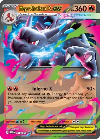 Mega Charizard X ex [Double Rare] PFL 013/094 - Phantasmal Flames