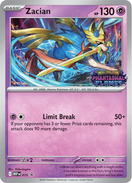 Zacian [Prerelease Promo] MEP #015 - Mega Evolution Promos