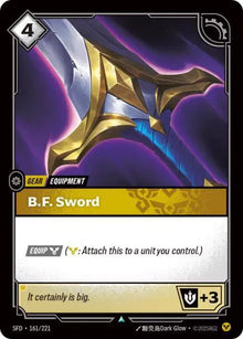 B.F. Sword [Foil] SFD 161/221 - Spiritforged