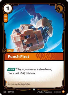 Punch First [Foil] SFD 097/221 -  Spiritforged