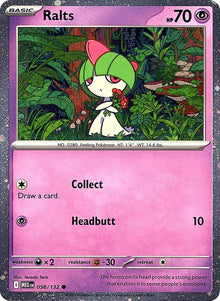 Ralts [Cosmos Holo] MEG #058/132 - Mega Evolutions