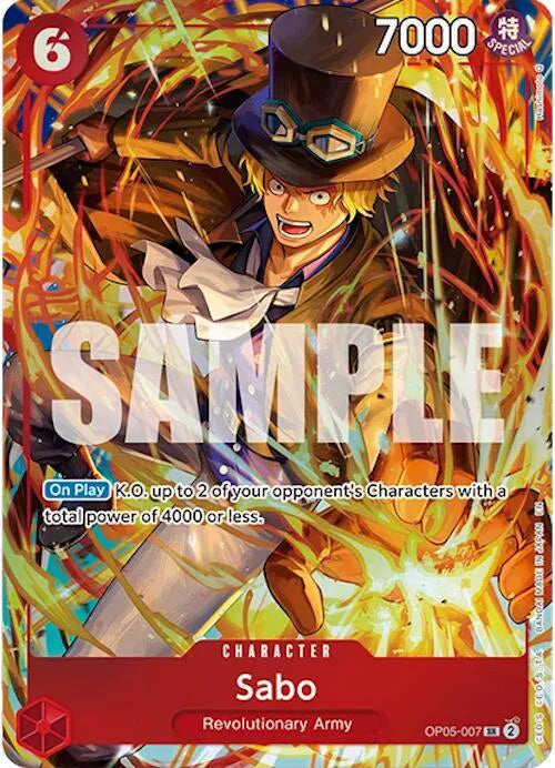 Sabo [One Piece Promotion Card] SR OP05-007 - Illustration Box Vol.5