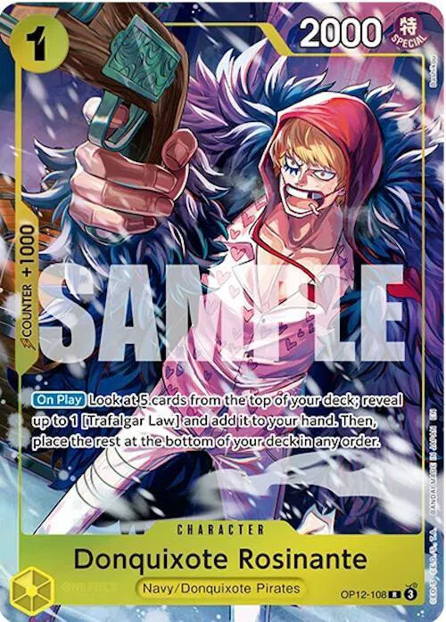 Donquixote Rosinante [One Piece Promotion Card] R OP12-108 - Illustration Box Vol.6