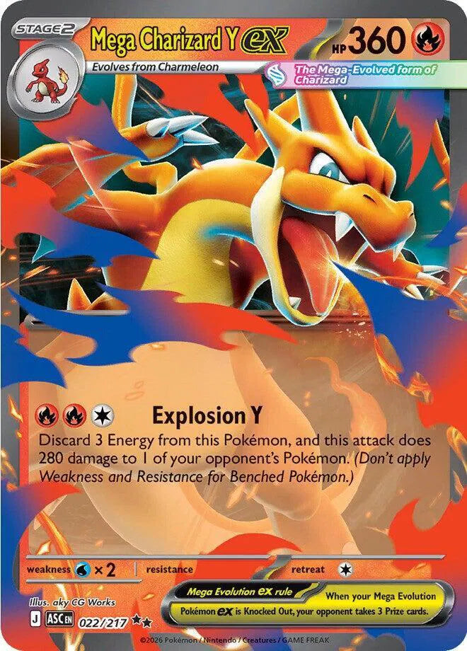 Mega Charizard Y ex [Double Rare]  ASC 022/217 - Ascended Heroes