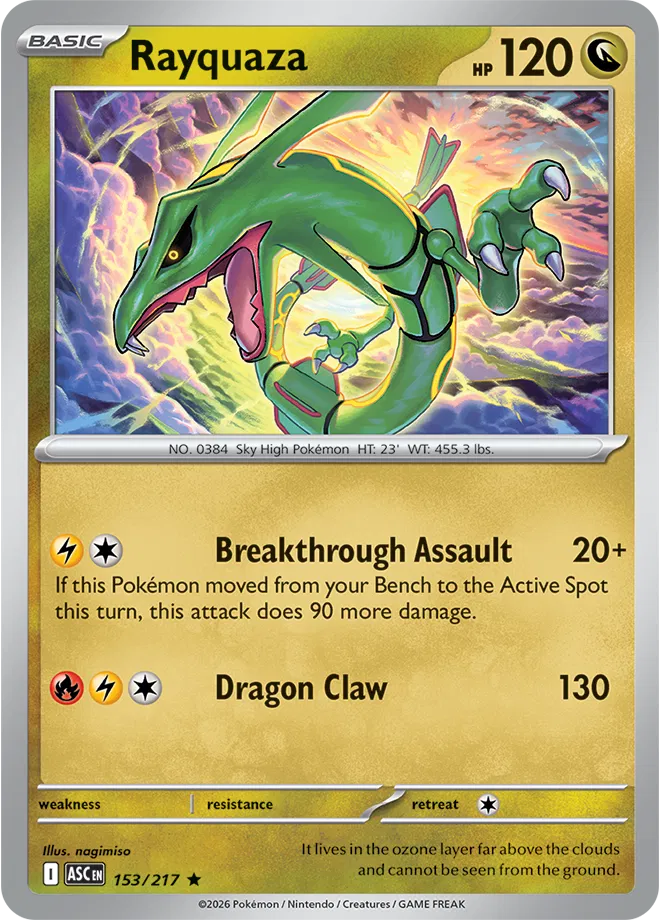 Rayquaza [Holo Rare] ASC #153/217 - Ascended Heroes