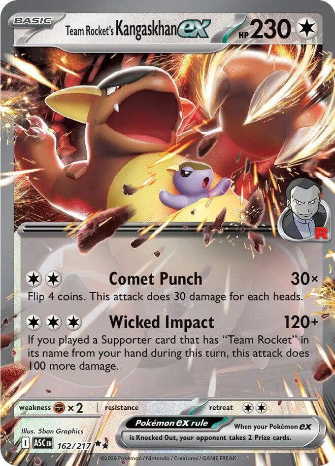 Team Rocket's Kangaskhan ex [Double Rare] #162/217 - Ascended Heroes