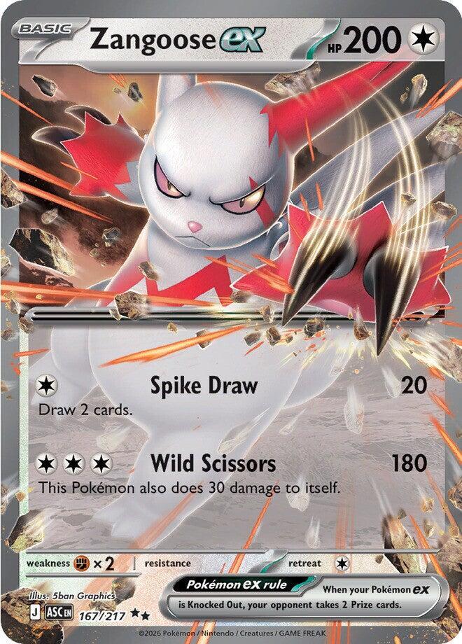 Zangoose ex [Double Rare] ASC 167/217 - Ascended Heroes