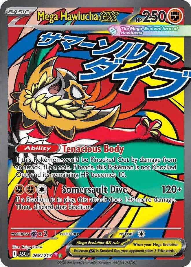 Mega Hawlucha ex [Mega Attack Rare] ASC 268/217 - Ascended Heroes