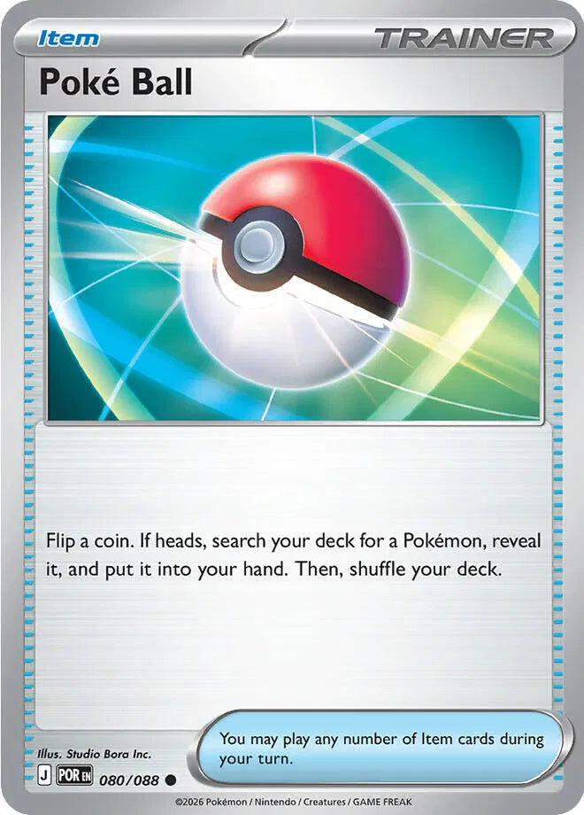 Poke Ball [Reverse Holo] POR #080/088 - Perfect Order