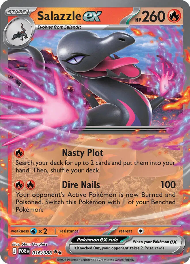 Salazzle ex [Double Rare] POR #016/088 - Perfect Order