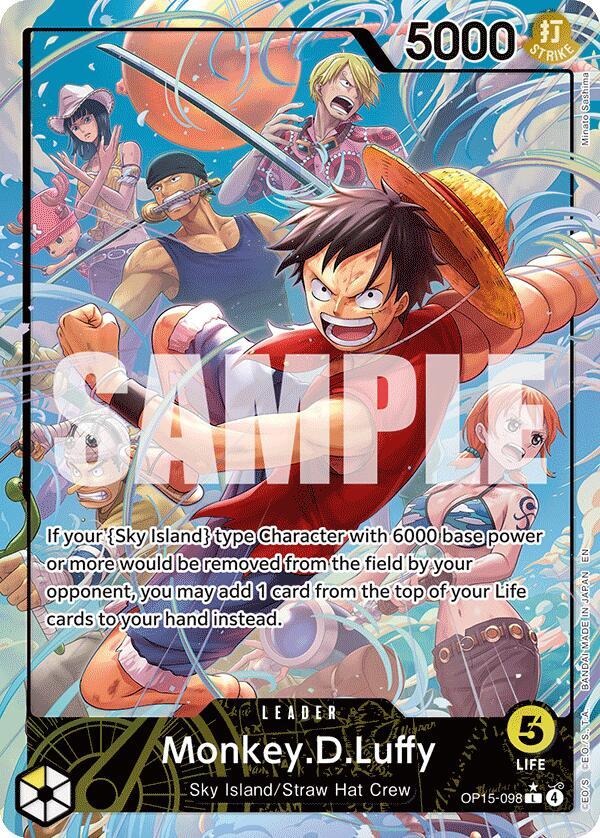 Monkey.D.Luffy [Alternate Art] L OP15-098 - Adventure on Kami's Island