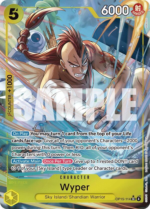 Wyper [Alternate Art] SR OP15-114 - Adventure on Kami's Island