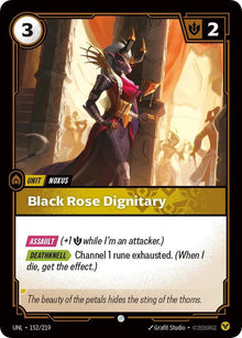 Black Rose Dignitary [Holo Foil Common] UNL #152/219 - Unleashed
