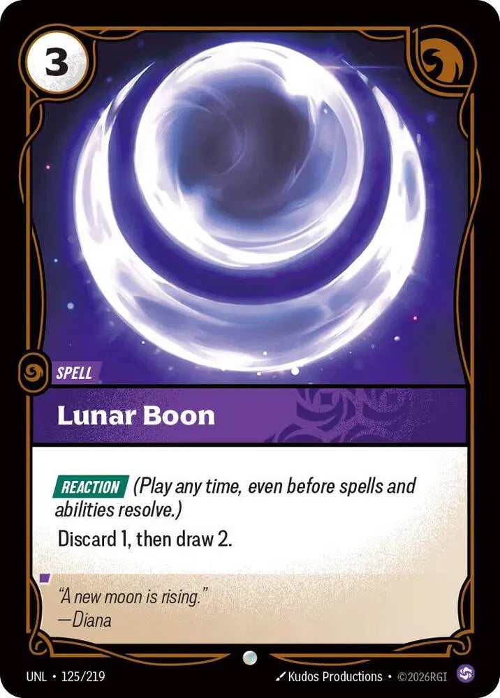 Lunar Boon [Holo Foil Common] UNL #125/219 - Unleashed