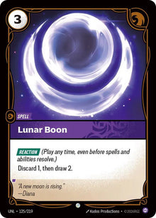 Lunar Boon [Holo Foil Common] UNL #125/219 - Unleashed