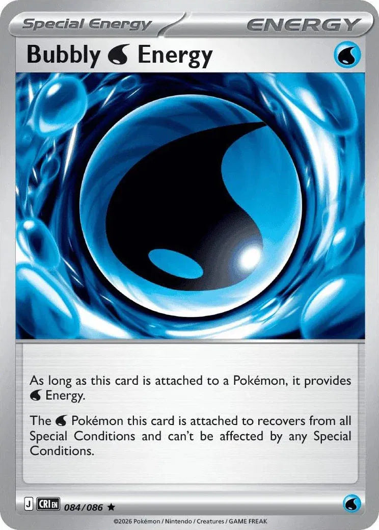 Bubbly Water Energy [Rare] CRI 084/086 -  Chaos Rising