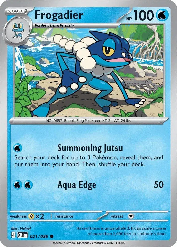 Frogadier [Reverse Holo] CRI #021/086 - Chaos Rising
