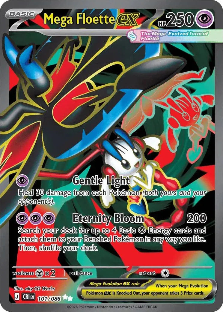 Mega Floette ex [Ultra Rare] CRI #101/086 - Chaos Rising