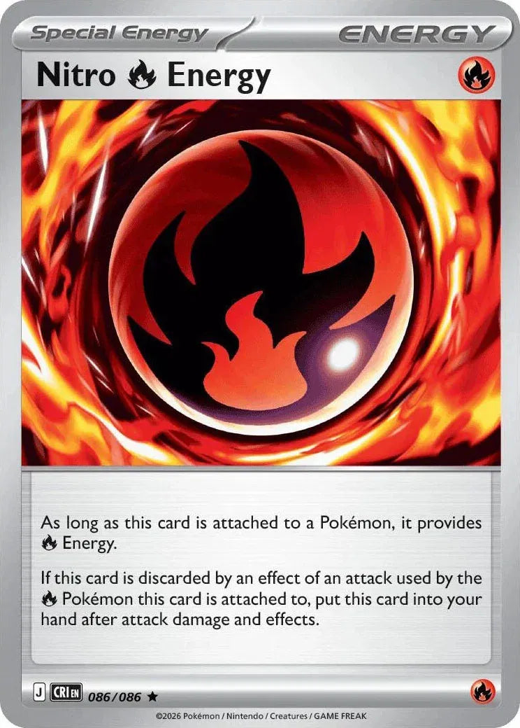Nitro Fire Energy [Rare] CRI #086/086 - Chaos Rising