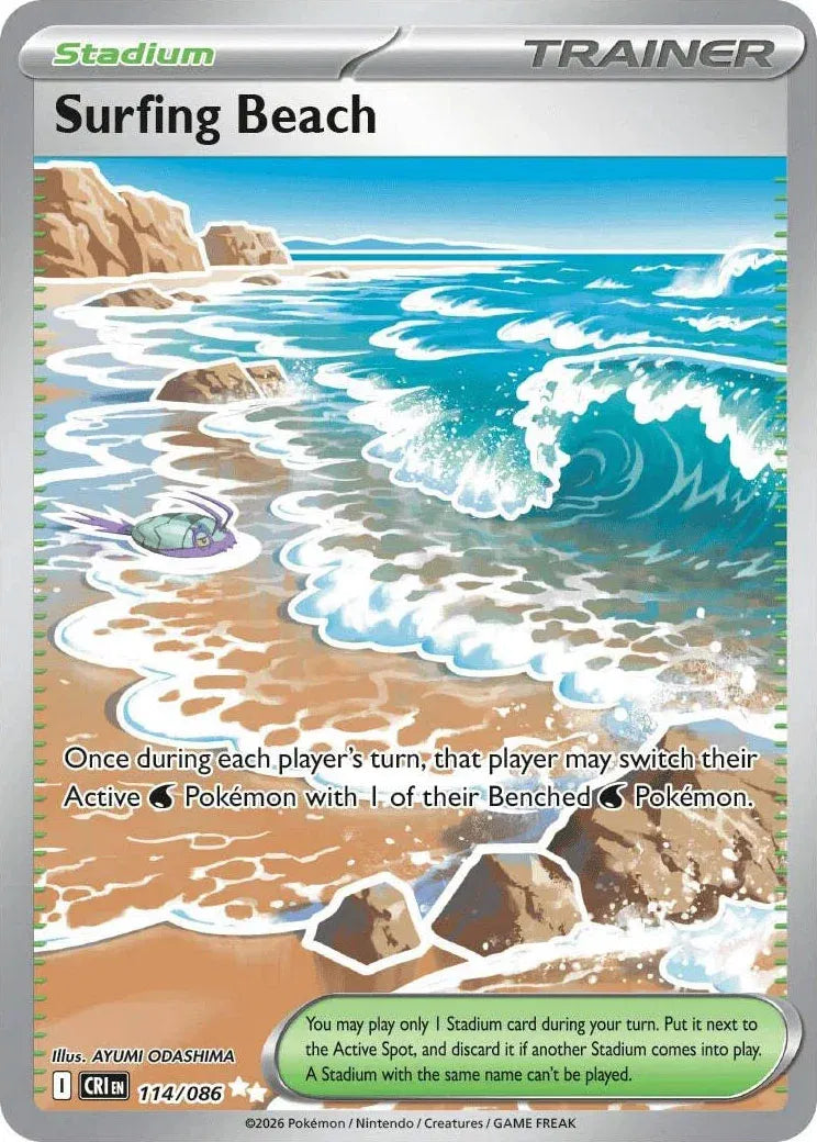 Surfing Beach [Ultra Rare] CRI #114/086 - Chaos Rising