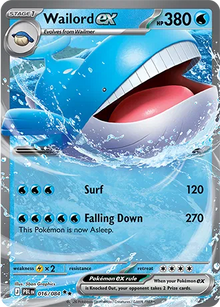 Wailord ex [Double Rare] 016/084 - Pitch Black