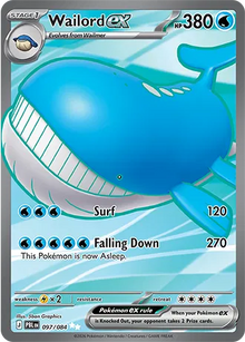 Wailord ex [Ultra Rare] 097/084 - Pitch Black