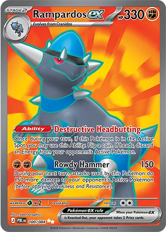 Rampardos ex [Ultra Rare] 100/084 - Pitch Black