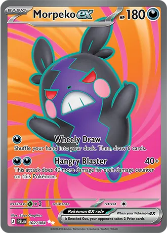 Morpeko ex [Ultra Rare] PBL 102/084 - Pitch Black