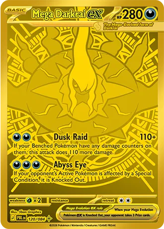Mega Darkrai ex [Mega Hyper Rare] PBL 120/084 -  Pitch Black