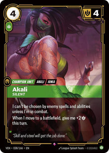 Akali, Silent [Rare] #038/166 - Vendetta