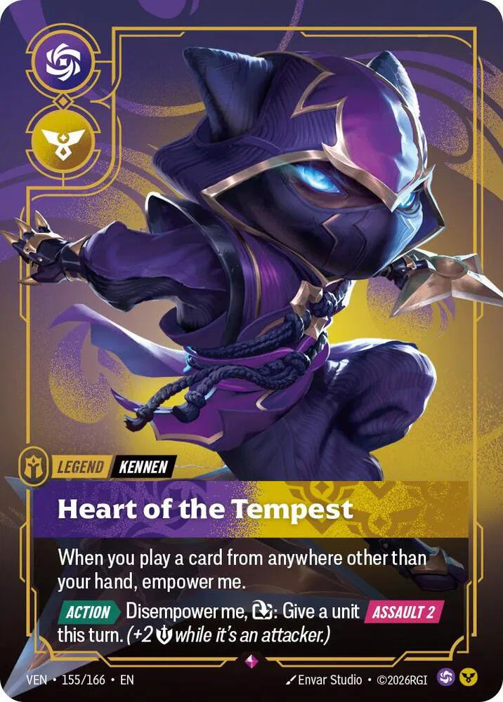 Yordle, Kennen - Heart of the Tempest [Rare] #155/166 - Vendetta