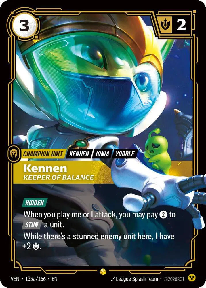 Kennen, Keeper of Balance [Alternate Art] 135a/166 - Vendetta