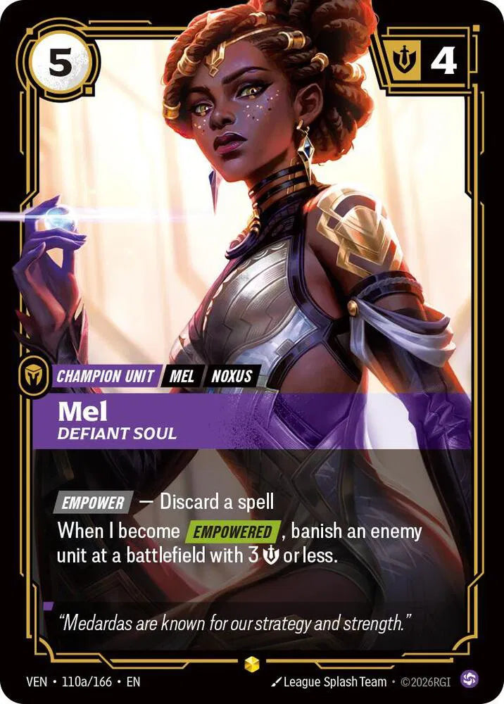 Mel, Defiant Soul [Alternate Art] #110a/166 - Vendetta