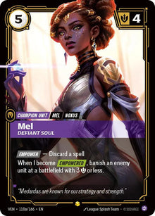 Mel, Defiant Soul [Alternate Art] #110a/166 - Vendetta