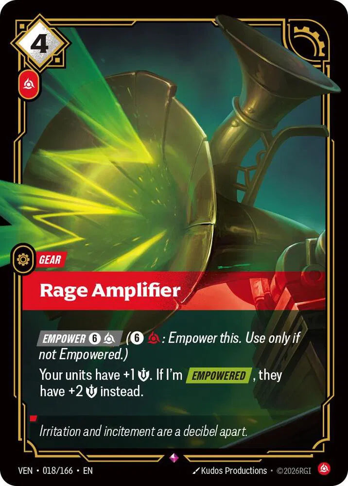Rage Amplifier [Rare] #018/166 - Vendetta