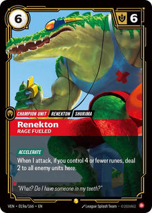Renekton, Rage Fueled [Alternate Art] #019a/166 - Vendetta