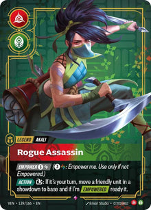 Akali - Rogue Assassin [Rare] #139/166 - Vendetta