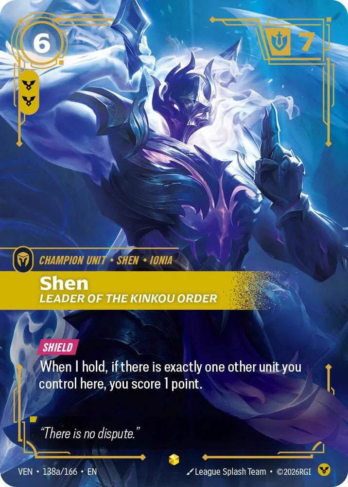 Shen, Leader of the Kinkou Order [Alternate Art]  VEN 138a/166 - Vendetta
