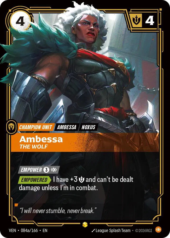 Ambessa, The Wolf [Alternate Art] #084a/166 - Vendetta