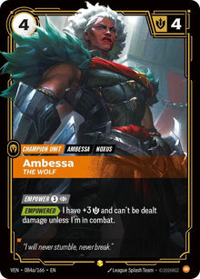 Ambessa, The Wolf [Alternate Art] #084a/166 - Vendetta