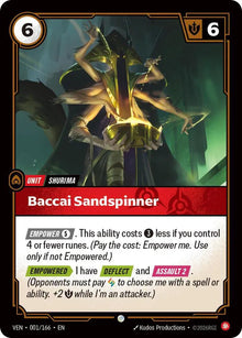 Baccai Sandspinner [Common] #001/166 - Vendetta