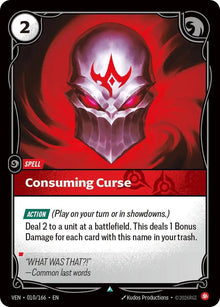 Consuming Curse [Uncommon] #010/166 - Vendetta