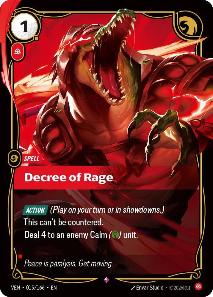 Decree of Rage [Rare] #015/166 - Vendetta